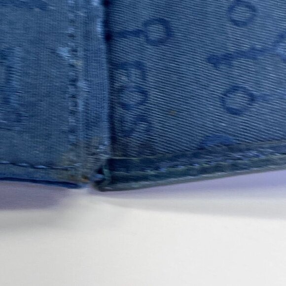 Fossil Maddox Leather Zip Around Wallet Clutch In Black Silver Trim - Picture 6 of 13